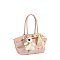 Lace Bow Bag Charm Top Handle Tote Bag