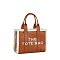 THE TOTE BAG Teddy Trim Tote Satchel