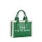 THE TOTE BAG Teddy Trim Tote Satchel
