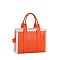 THE TOTE BAG Teddy Trim Tote Satchel