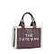 THE TOTE BAG Teddy Trim Tote Satchel