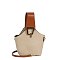 Fashion Buckle Handle Satchel