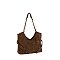 Faux Suede Shoulder Bag