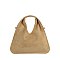 Faux Suede Hobo