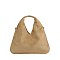 Faux Suede Hobo