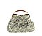 Sequin Kiss Lock Top Handle Satchel