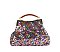 Sequin Kiss Lock Top Handle Satchel
