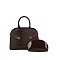 Croc Alligator 2-in-1 Dome Satchel