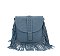Suede Fringe Flap Crossbody Bag
