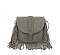 Suede Fringe Flap Crossbody Bag
