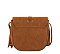 Whipstitch Flap Fringe Crossbody Bag