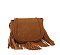 Fashion Flap Fringe Saddle Crossbody Bag