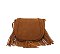 Fashion Flap Fringe Saddle Crossbody Bag