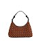 Pearl Stud Baguette Shoulder Bag