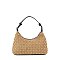 Pearl Stud Baguette Shoulder Bag