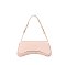 Glossy Saddle Flap Shoulder Bag