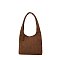 Studded Faux Suede Shoulder Bag