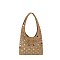Studded Faux Suede Shoulder Bag