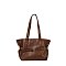 Retro Belted Tote Shopper Bag