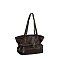 Retro Belted Tote Shopper Bag