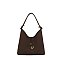Faux Suede 2-in-1 Shoulder Bag