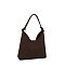 Faux Suede 2-in-1 Shoulder Bag