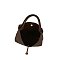 Faux Suede 2-in-1 Shoulder Bag