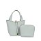 Fashion Buckle Flap 2-in-1 Bucket Bag