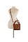 Fashion Buckle Flap 2-in-1 Bucket Bag