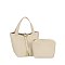 Fashion Buckle Flap 2-in-1 Bucket Bag