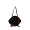 Fashion Woven Charm Shopper Tote Bag