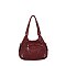 Washed PU Shoulder Bag
