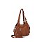 Washed PU Shoulder Bag
