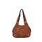 Washed PU Shoulder Bag