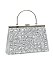 Glitter Crystal Top Handle Clutch Evening Bag