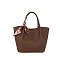 Scarf Top Handle 2-in-1 Shopper Satchel Bag