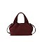Faux Suede Satchel