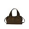 Faux Suede Satchel
