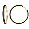TRENDY 8CM RHINESTONE HOOP EARRINGS