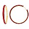 TRENDY 8CM RHINESTONE HOOP EARRINGS