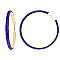 TRENDY 8CM RHINESTONE HOOP EARRINGS