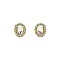 FASHIONABLE Oval MIRROR STONE EARRING