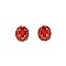 FASHIONABLE Oval MIRROR STONE EARRING