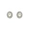 FASHIONABLE Oval MIRROR STONE EARRING