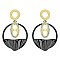 STRIKING METAL DANGLE EARRINGS