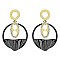 STRIKING METAL DANGLE EARRINGS