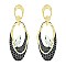 CHARMING METAL DANGLE EARRINGS