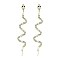 STUNNING RHINESTONE SNAKE POST EARRINGS