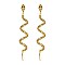 STUNNING RHINESTONE SNAKE POST EARRINGS