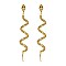 STUNNING RHINESTONE SNAKE POST EARRINGS